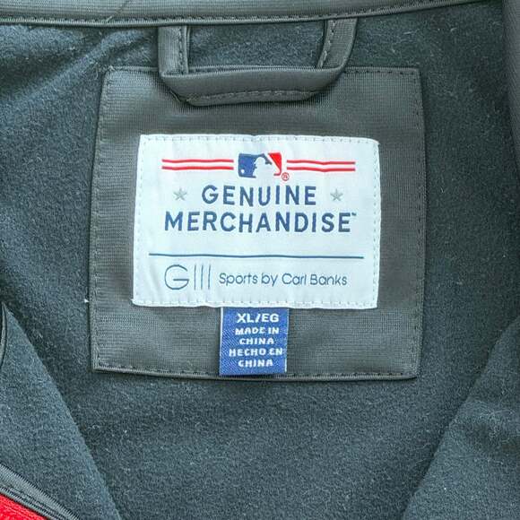 Cleveland Guardians Men’s XL Full Zip Jacket Black Navy Red MLB - Picture 3 of 7